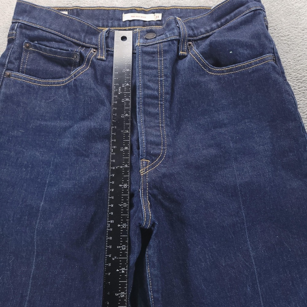 Levis Jeans Womens 31 Blue Ribcage Bootcut High Rise Button Fly Stretch - Picture 8 of 11